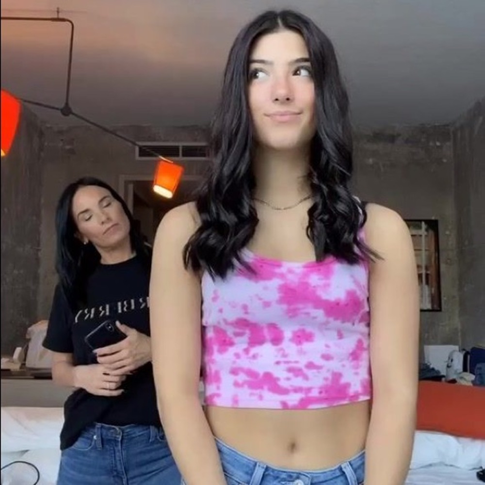 Cropped American Eagle Tie-Dye Tank